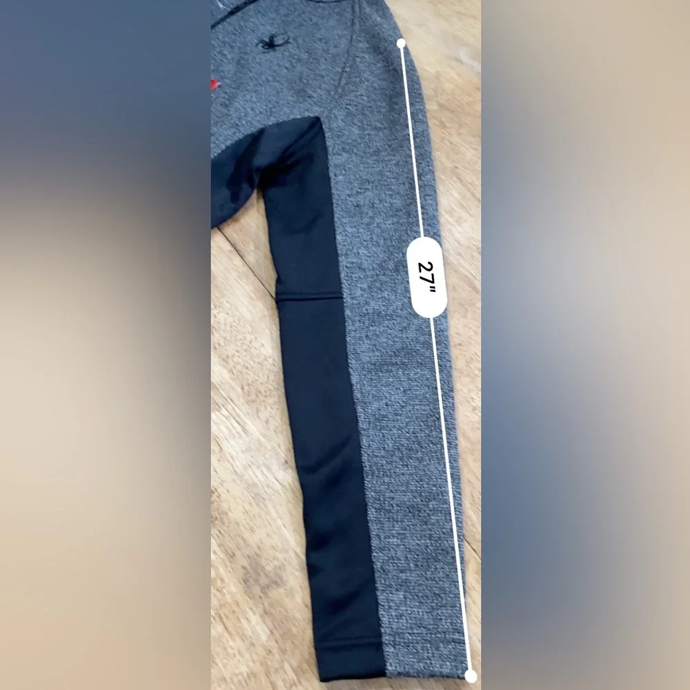 NWT Spyder‎ Men’s Size Medium Gray/Black Outbound 1/4 Zip Pullover Sweater